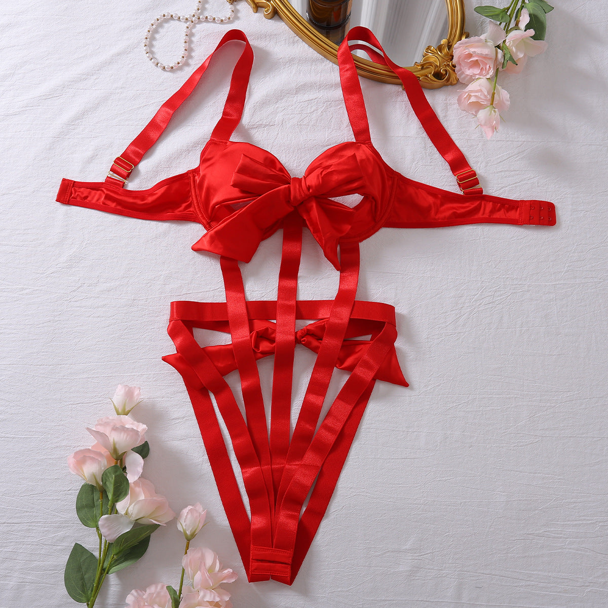 Kiss Me Red Bodysuit