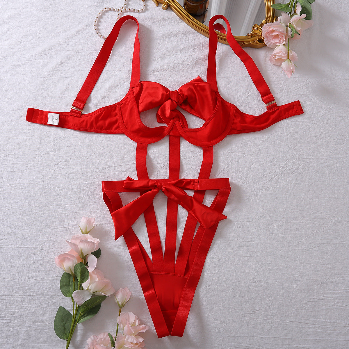Kiss Me Red Bodysuit