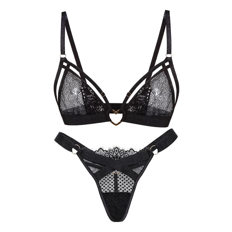 Wild Heart Lingerie & Garter Set