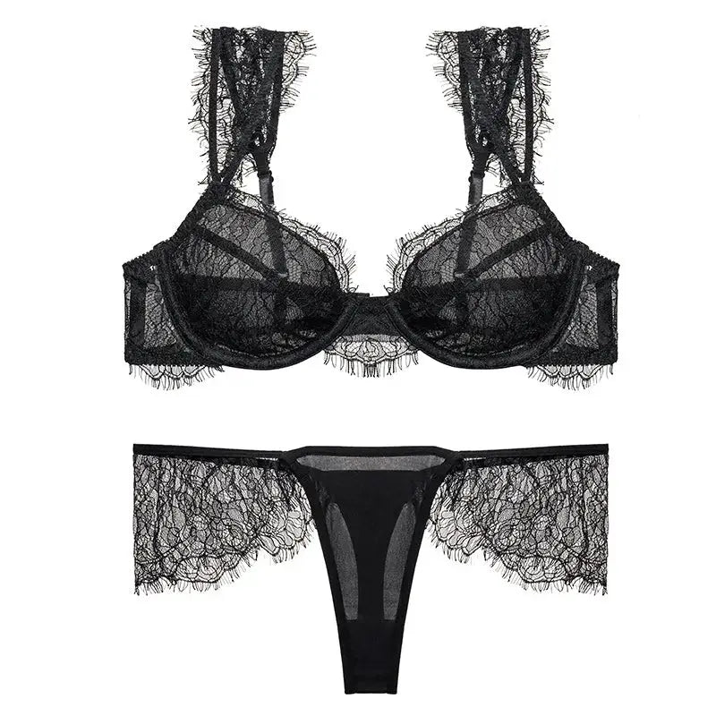 Moonstone Satin Lingerie Set Mono Shyla