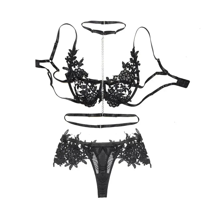 Barbara Lingerie & Garter Set Mono Shyla