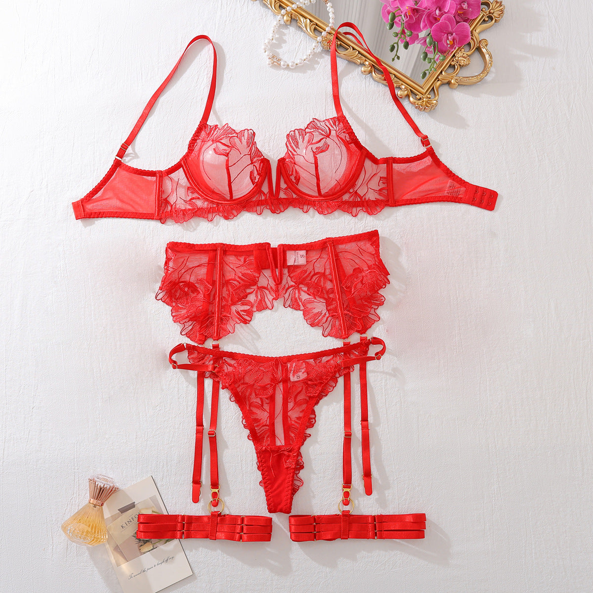 Palmer Lingerie & Garter Set